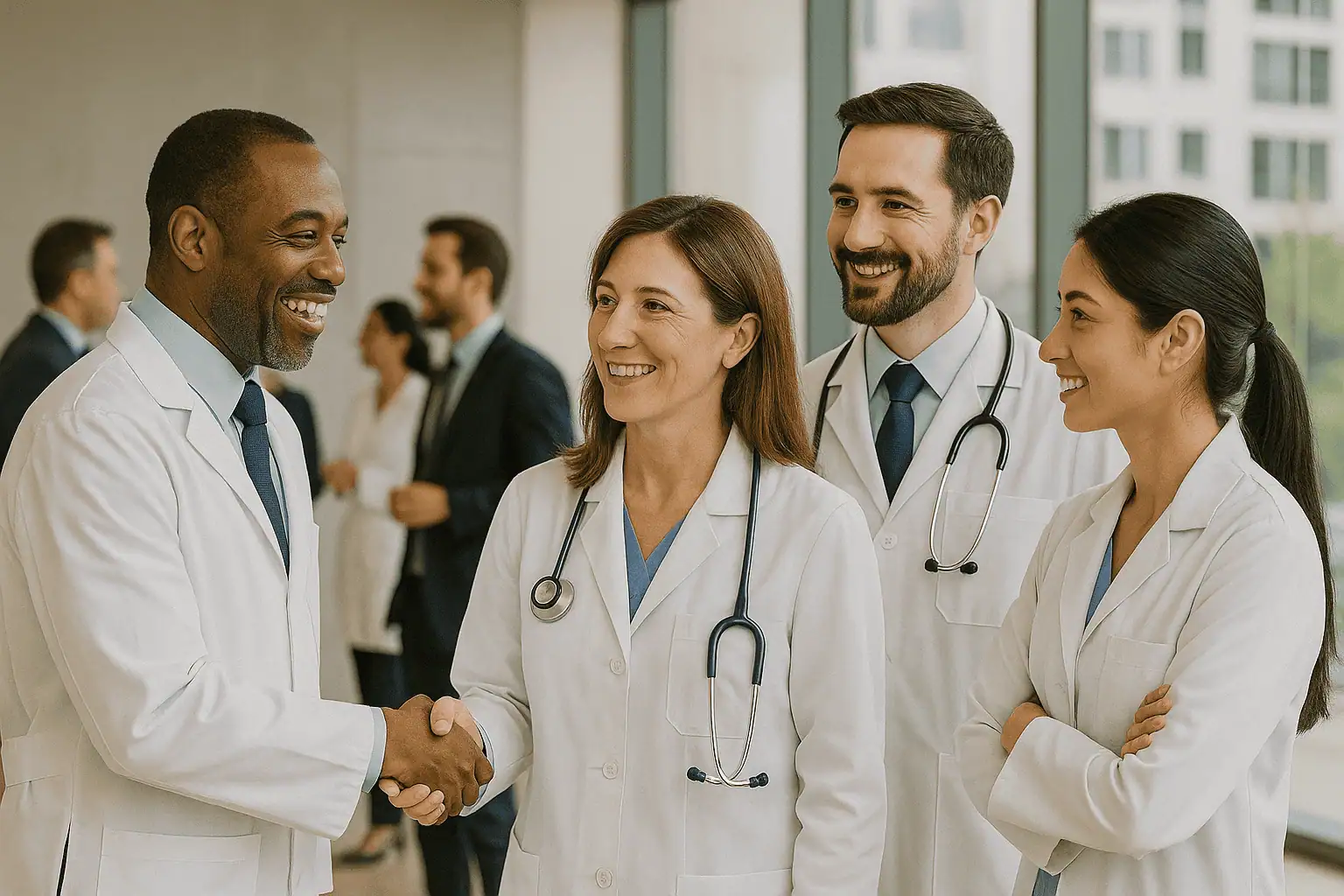 Physicians collaborating